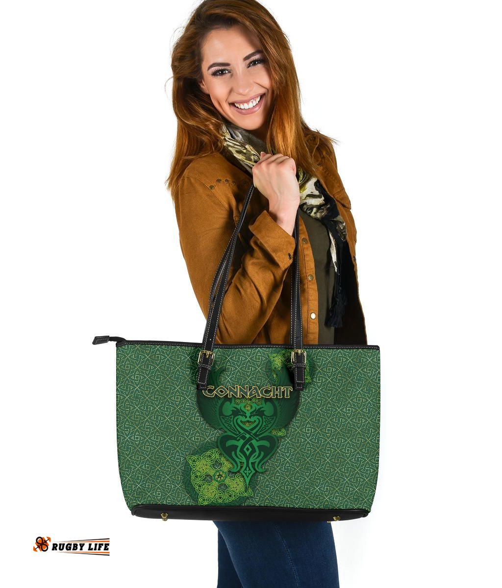 Connacht Large Leather Tote Lads Celtic Eagles A31