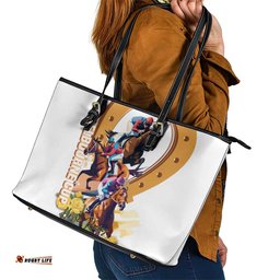 Melbourne Cup Australia Leather Tote Bag Horse Racing Happy 164th Anniversary
