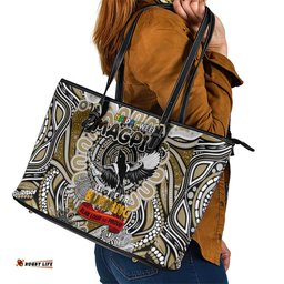 Collingwood Magpies NAIDOC Week 2024 Leather Tote Bag Mascot Football
