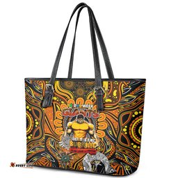 GWS Giants NAIDOC Week 2024 Leather Tote Bag Mascot Football