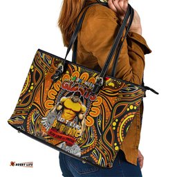 GWS Giants NAIDOC Week 2024 Leather Tote Bag Mascot Football