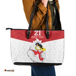AFL Sydney Custom Leather Tote Bag with Swans Mascot Simple Style