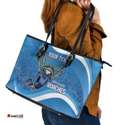 Custom NSW Cockroaches Blues Leather Tote Bag New South Wales Origin No2