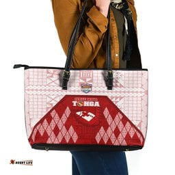 Tonga Rugby Leather Tote Bag 2023 Pacific Championships Kupesi Ngatu Mate Maa