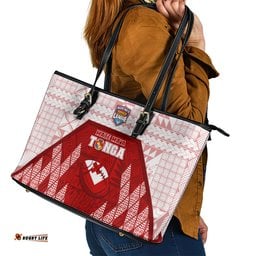 Tonga Rugby Leather Tote Bag 2023 Pacific Championships Kupesi Ngatu Mate Maa