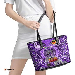 Fremantle Dockers Freo NAIDOC Week 2024 Leather Tote Bag Mascot Football
