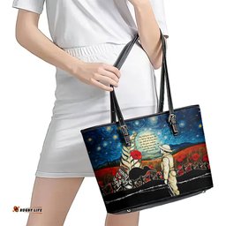 Kei Wareware Tatou New Zealand ANZAC Day Leather Tote Bag Starry Night Inspo Style