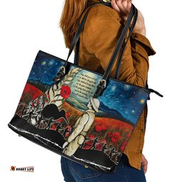 Kei Wareware Tatou New Zealand ANZAC Day Leather Tote Bag Starry Night Inspo Style