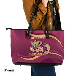 Custom QLD Maroons Cane Toad Leather Tote Bag Queensland Origin No2