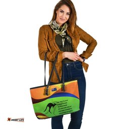 Leather Tote Bag - National Color of Australia