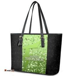 Sydney Thunder Custom Leather Tote Bag BBL Cricket Team 2024