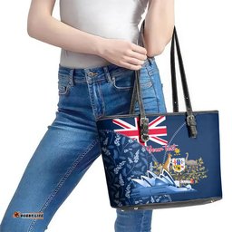 Personalised Happy Australia Day 26 January Leather Tote Bag