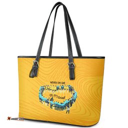 Matildas Til Its Done Custom Leather Tote Bag Australia Womens Soccer Gold Style