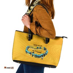 Matildas Til Its Done Custom Leather Tote Bag Australia Womens Soccer Gold Style