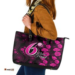 Sixers Cricket Never Forget Custom Leather Tote Bag ANZAC Day with Poppy Aboriginal