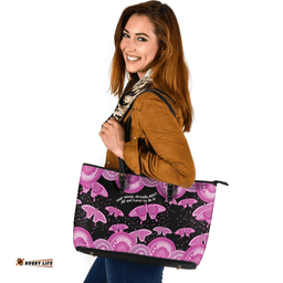 Indigenous Australian Aboriginal Aboriginal Butterflies Art Inspired Pink Leather Tote Bag
