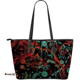 Leather Tote Bag, Kangaroo Adults Indigenous Art