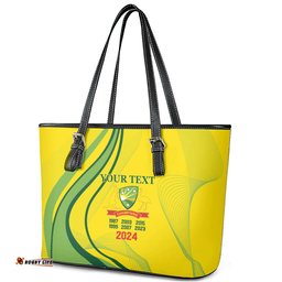 Australia Cricket World Cup 2024 Leather Tote Bag Aussie Make Champions