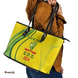 Australia Cricket World Cup 2024 Leather Tote Bag Aussie Make Champions