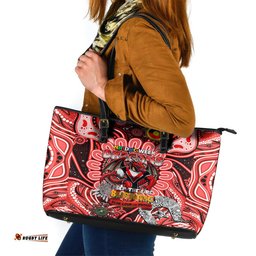 NAIDOC Week 2024 Dragons Leather Tote Bag Mascot Rugby