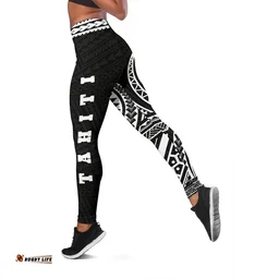 Tahiti Polynesian 6th Leggings (White) A6