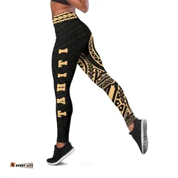 Tahiti Polynesian 6th Leggings (Gold) A6