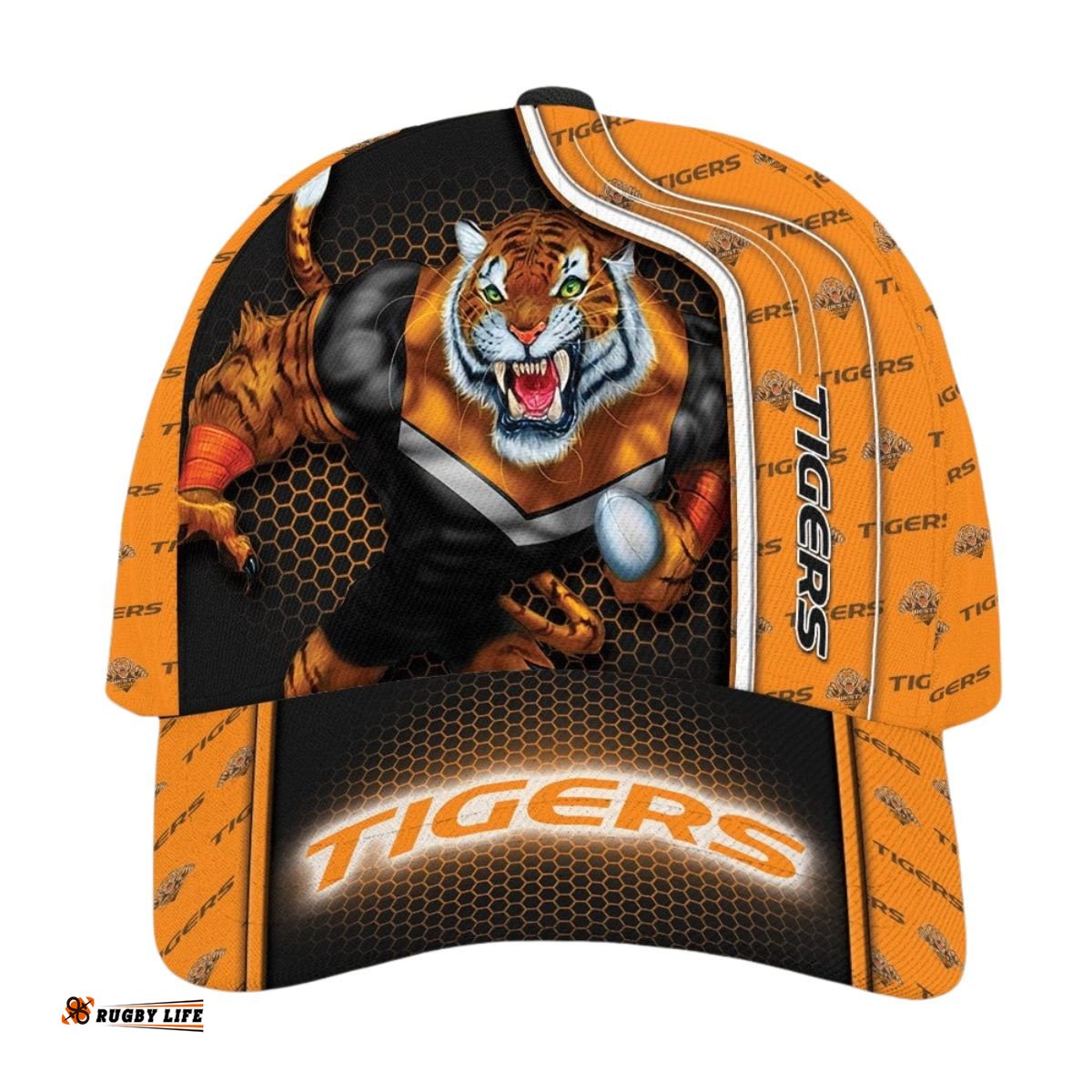 NRL Wests Tigers 3D Mascost Classic Cap Custom name 02