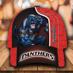 NRL Penrith Panthers 3D Mascost Classic Cap Custom name