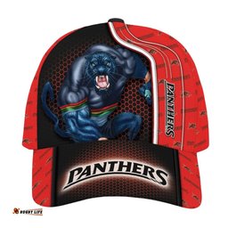 NRL Penrith Panthers 3D Mascost Classic Cap Custom name 02