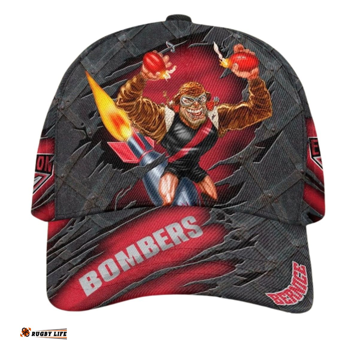 AFL Essendon Bombers 3D Mascost Classic Cap Custom name