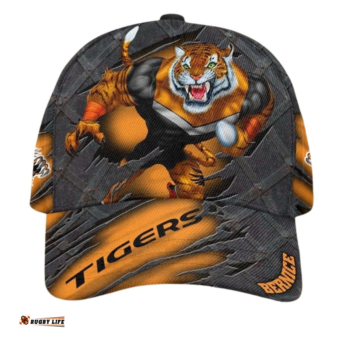 NRL Wests Tigers 3D Mascost Classic Cap Custom name