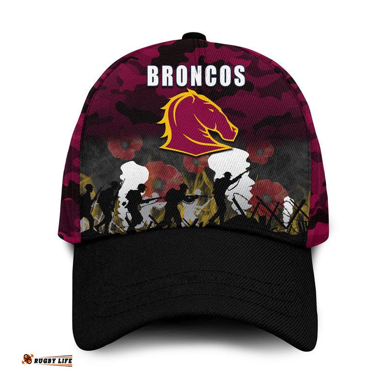 NRL Anzac Day Classic Cap Broncos Army Style