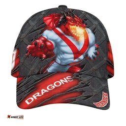 NRL St. George Illawarra Dragons 3D Mascost Classic Cap Custom name