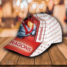 NRL St. George Illawarra Dragons 3D Mascost Classic Cap Custom name