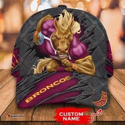 NRL Brisbane Broncos 3D Mascost Classic Cap Custom name