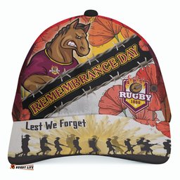 Broncos Rugby Cap - Remembrance Day LEST WE FORGET Cap