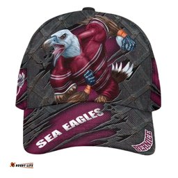 NRL Manly-Warringah Sea Eagles 3D Mascost Classic Cap Custom name