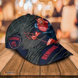 AFL Melbourne Demons 3D Mascost Classic Cap Custom name