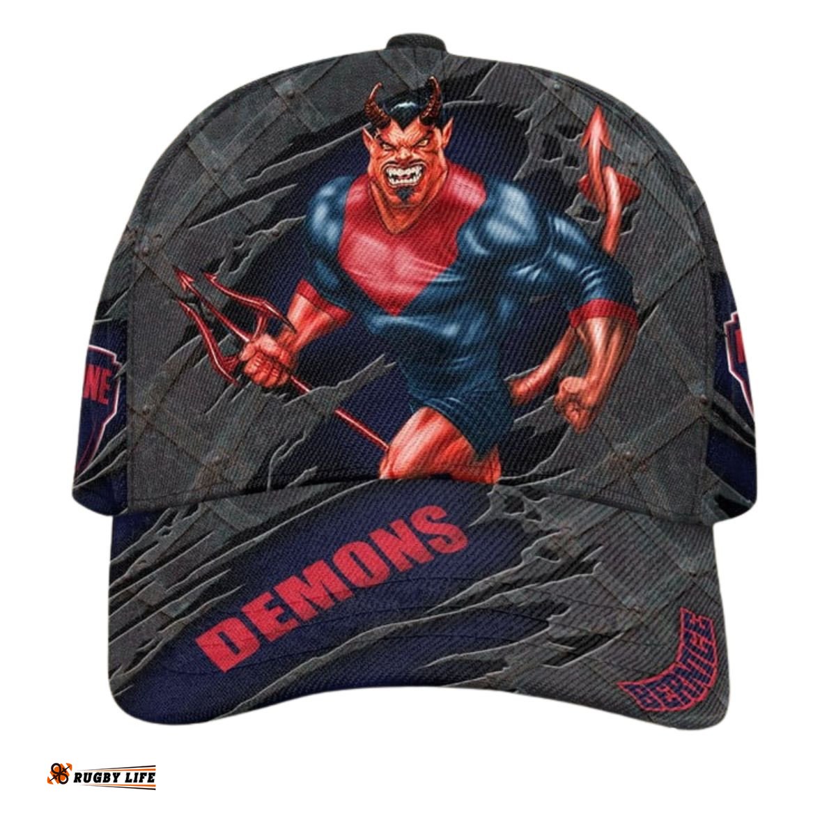 AFL Melbourne Demons 3D Mascost Classic Cap Custom name