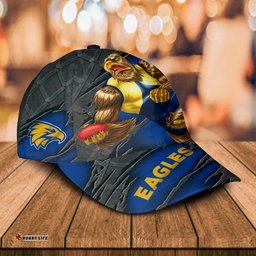 AFL West Coast Eagles 3D Mascost Classic Cap Custom name