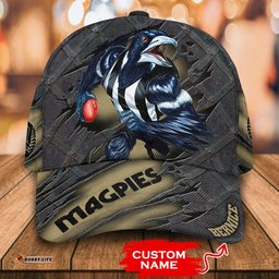 AFL Collingwood Magpies 3D Mascost Classic Cap Custom name