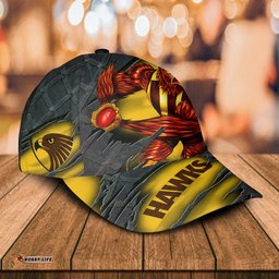 AFL Hawthorn Hawks 3D Mascost Classic Cap Custom name