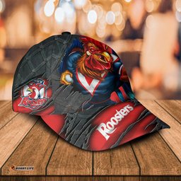 NRL Sydney Roosters 3D Mascost Classic Cap Custom name