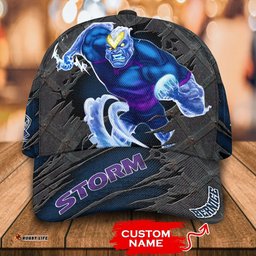 NRL Melbourne Storm 3D Mascost Classic Cap Custom name
