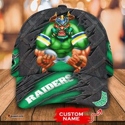 NRL Canberra Raiders 3D Mascost Classic Cap Custom name