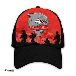 Dolphins Rugby Classic Cap ANZAC Day Poppy Aboriginal