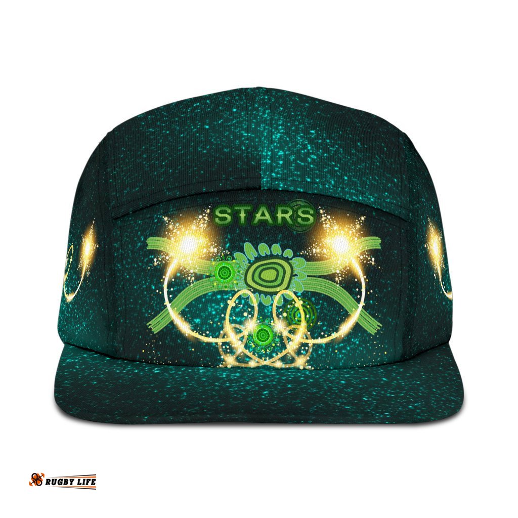 Melbourne 5 Panel Hat Stars Indigenous