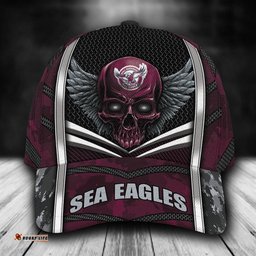 NRL Manly-Warringah Sea Eagles Skull Classic Cap Custom Name