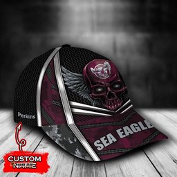 NRL Manly-Warringah Sea Eagles Skull Classic Cap Custom Name