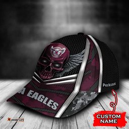 NRL Manly-Warringah Sea Eagles Skull Classic Cap Custom Name